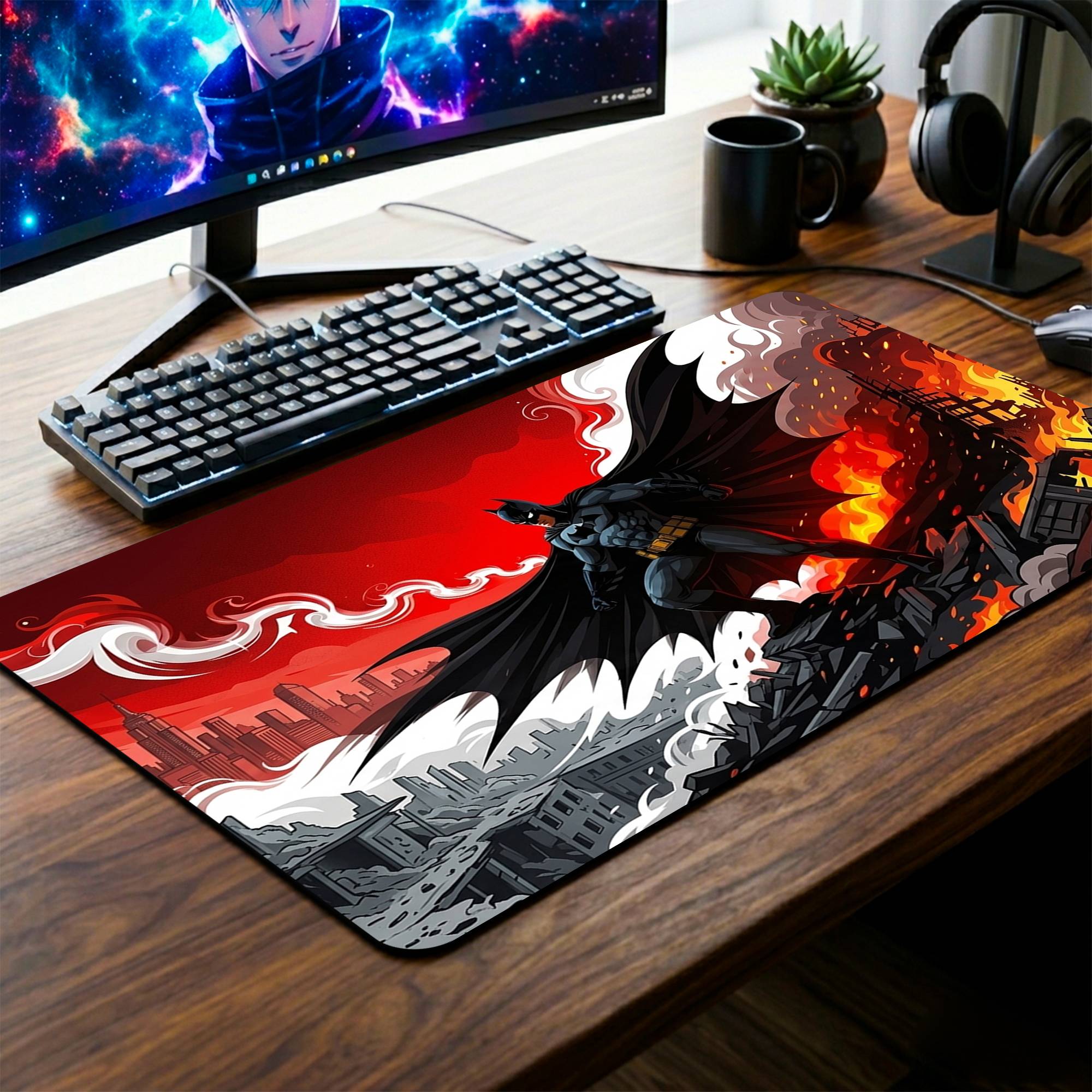 Dynamic Batman Desk Mat - 14 x 23 Inch image