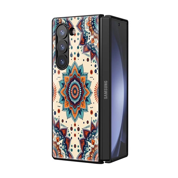 Mandala Harmony Samsung Z Fold Glass Case image 1