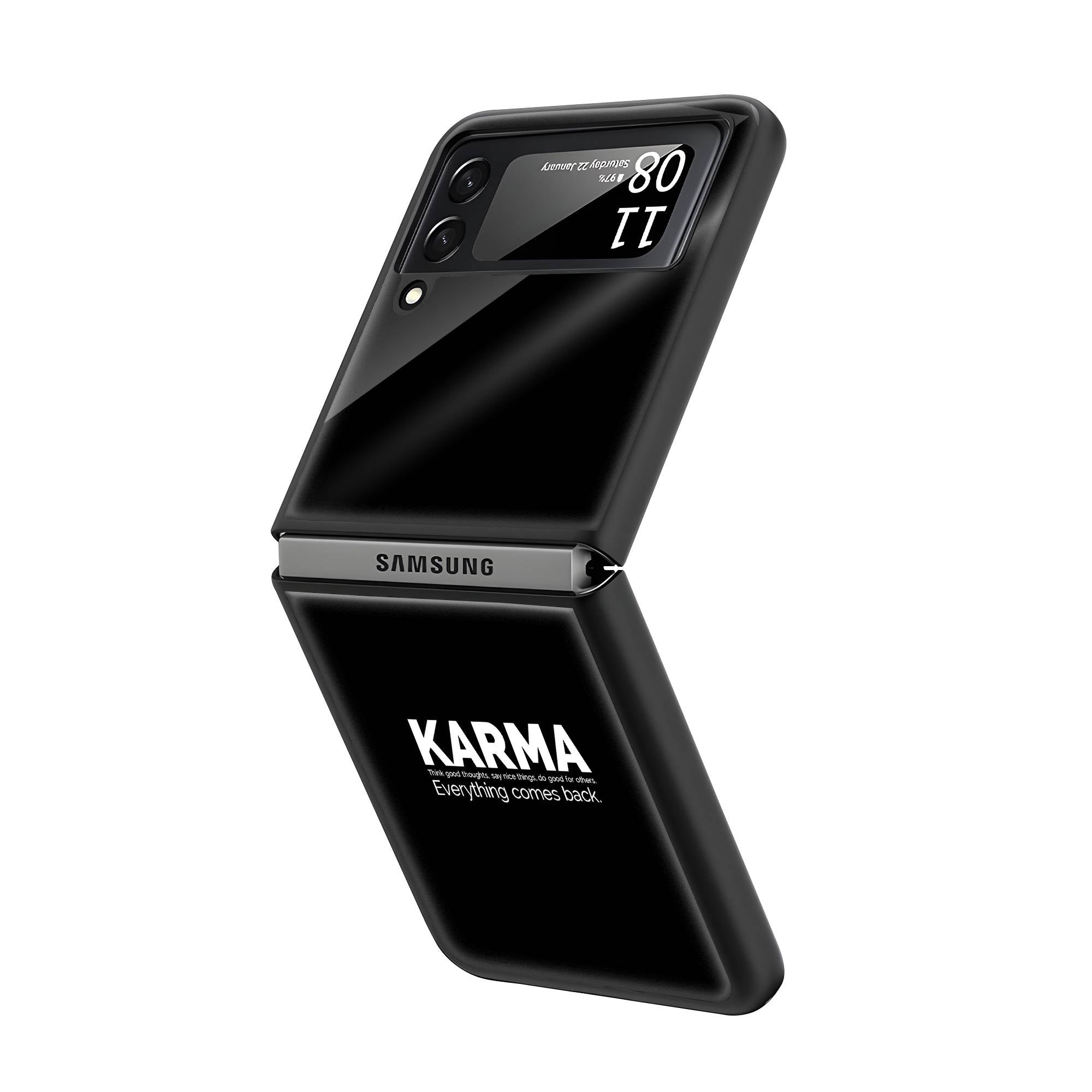 Karma Samsung Z Flip Glass Case Secondary image