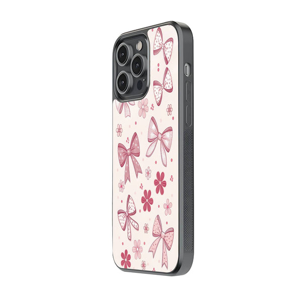 Pink Bow Glass Case image 1