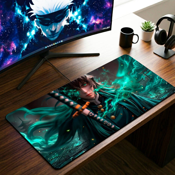 Muichiro Tokito Desk Mat - 11 x 23 Inch image