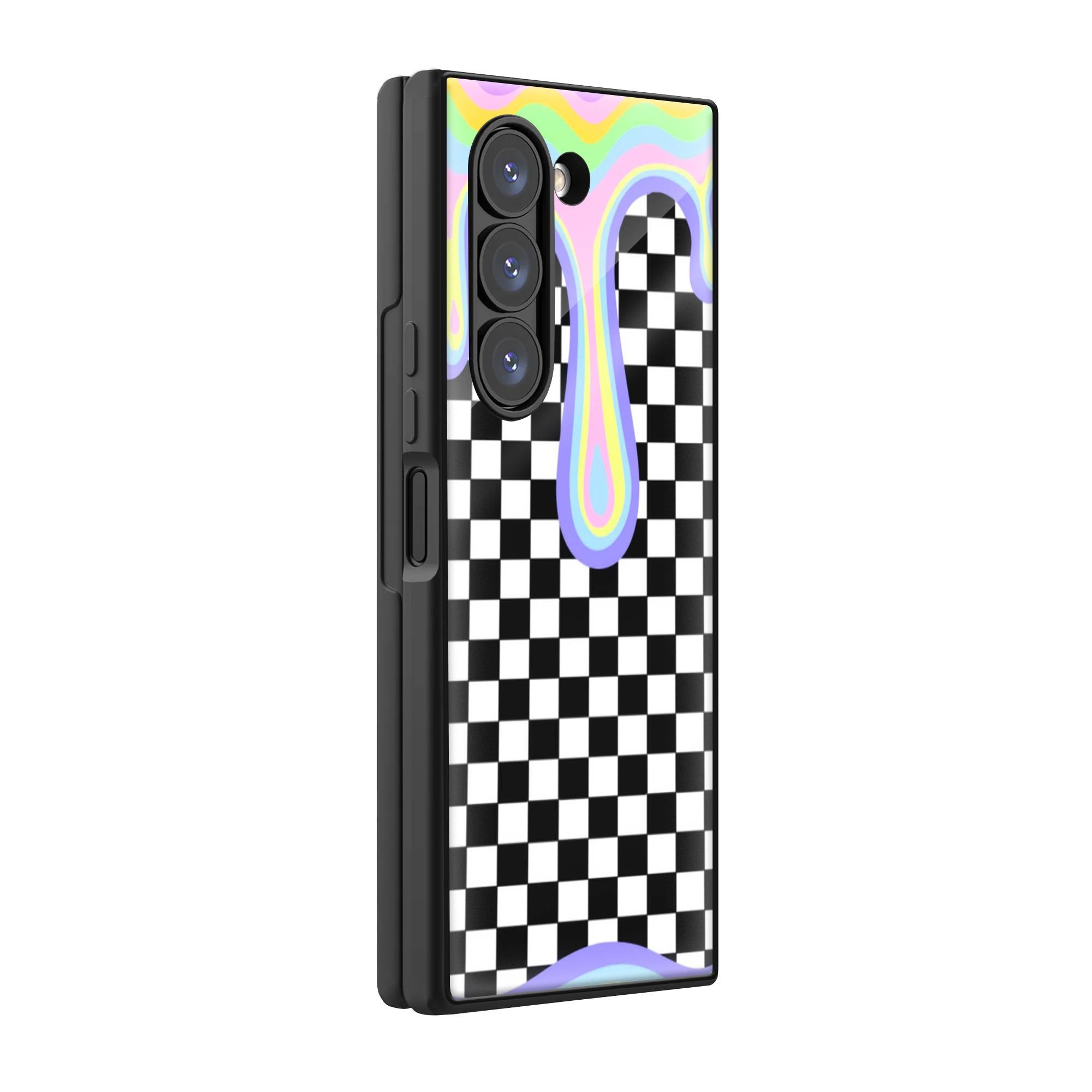 Vibrant Drip Samsung Z Fold Glass Case image 0 Main image