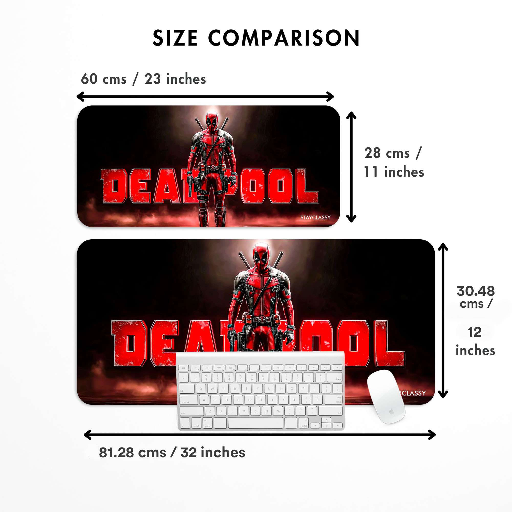 Standing Deadpool Desk Mat image 3