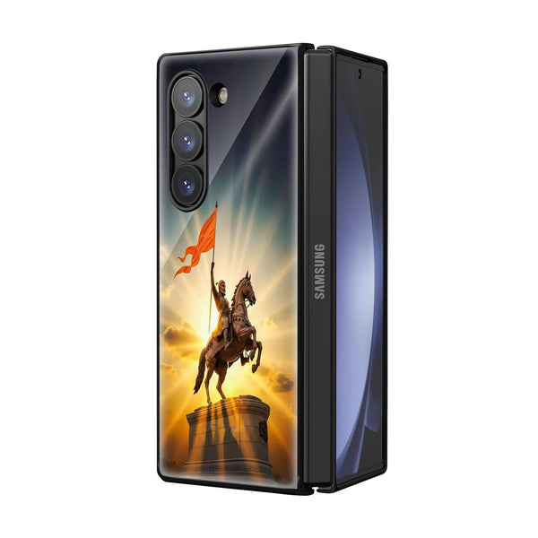 The Maratha Pride Samsung Z Fold Glass Case image 1