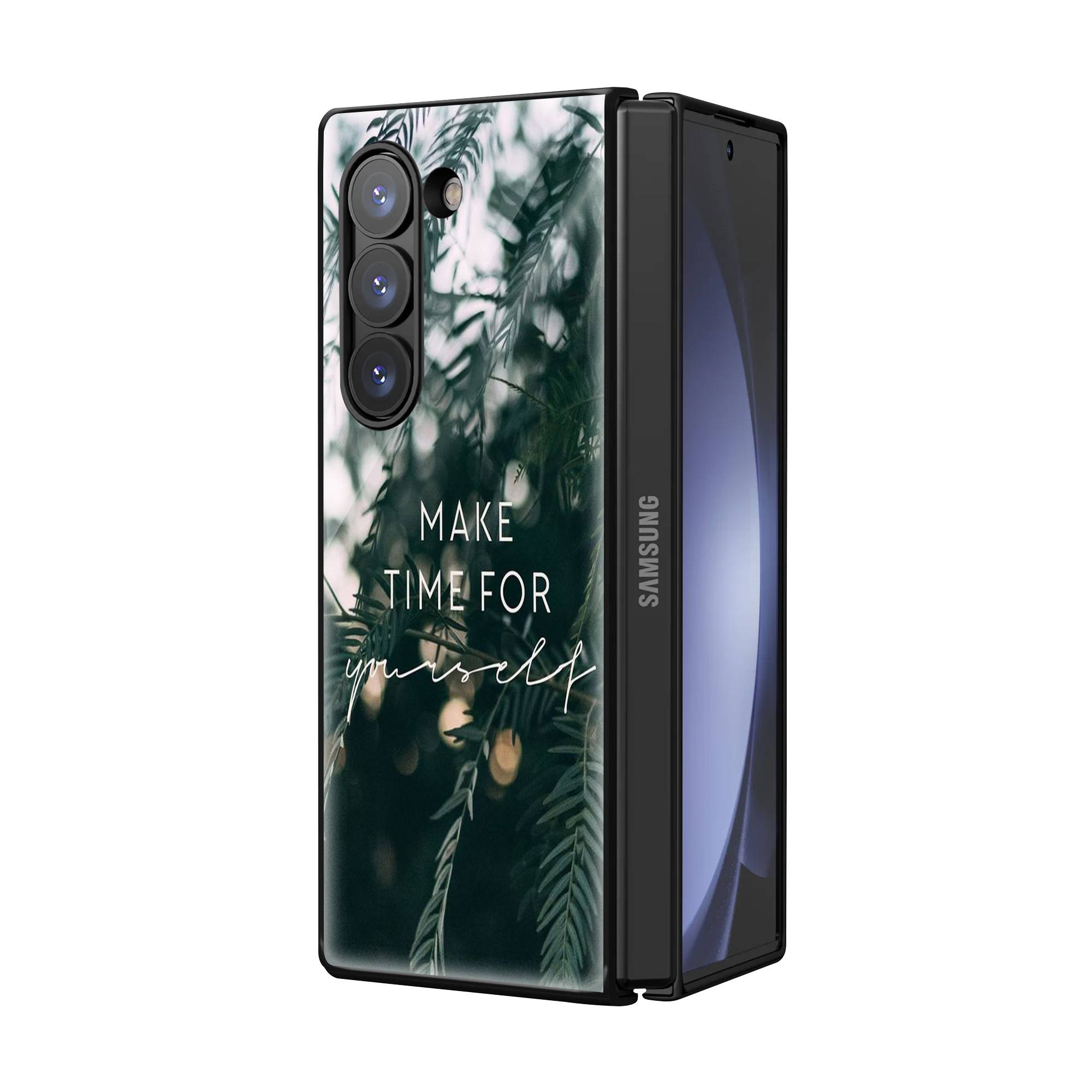 Time For Yourself Samsung Z Fold Glass Case image 1