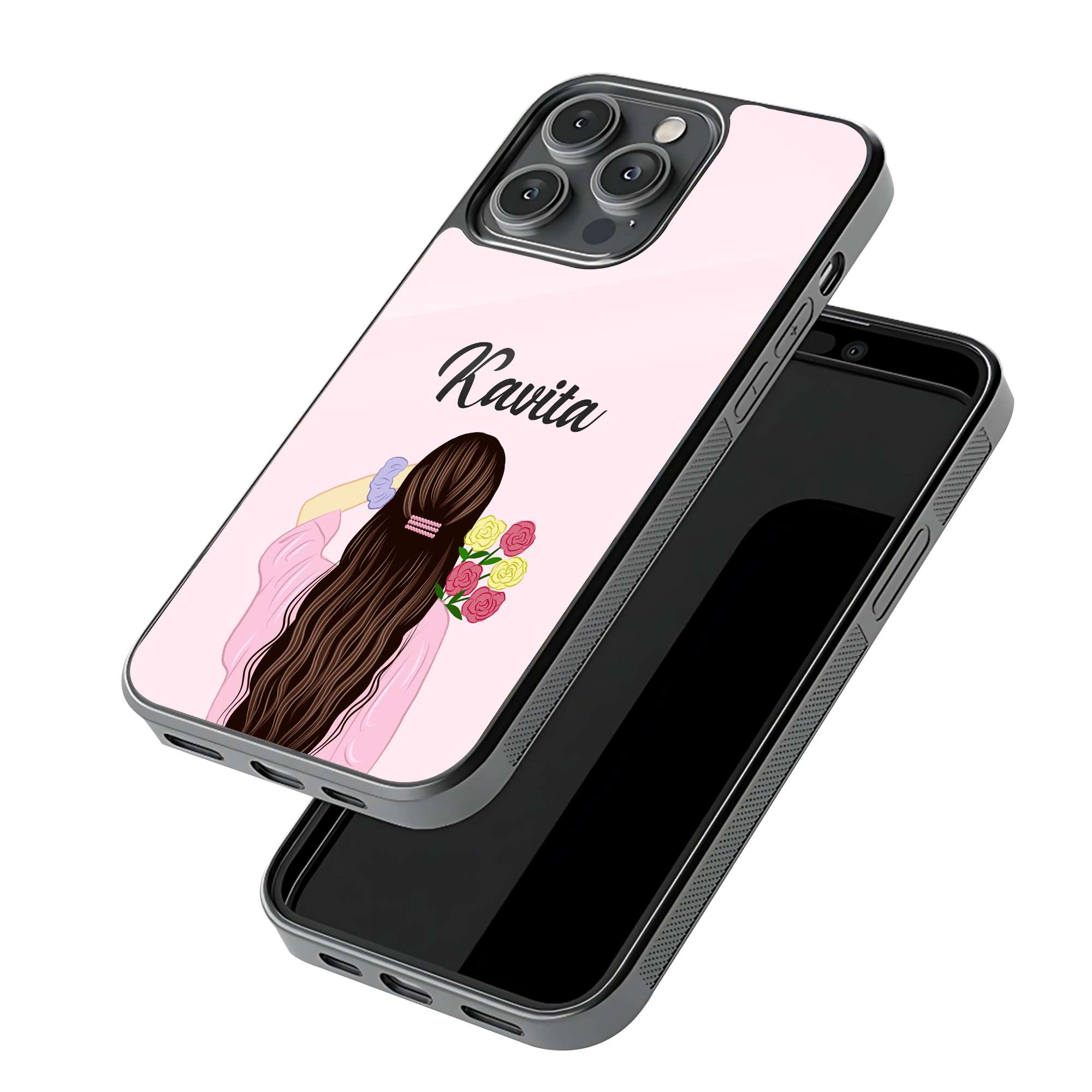 Pretty Girl Glass Name Case image 2
