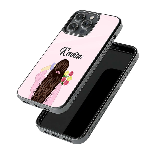 Pretty Girl Glass Name Case image 2