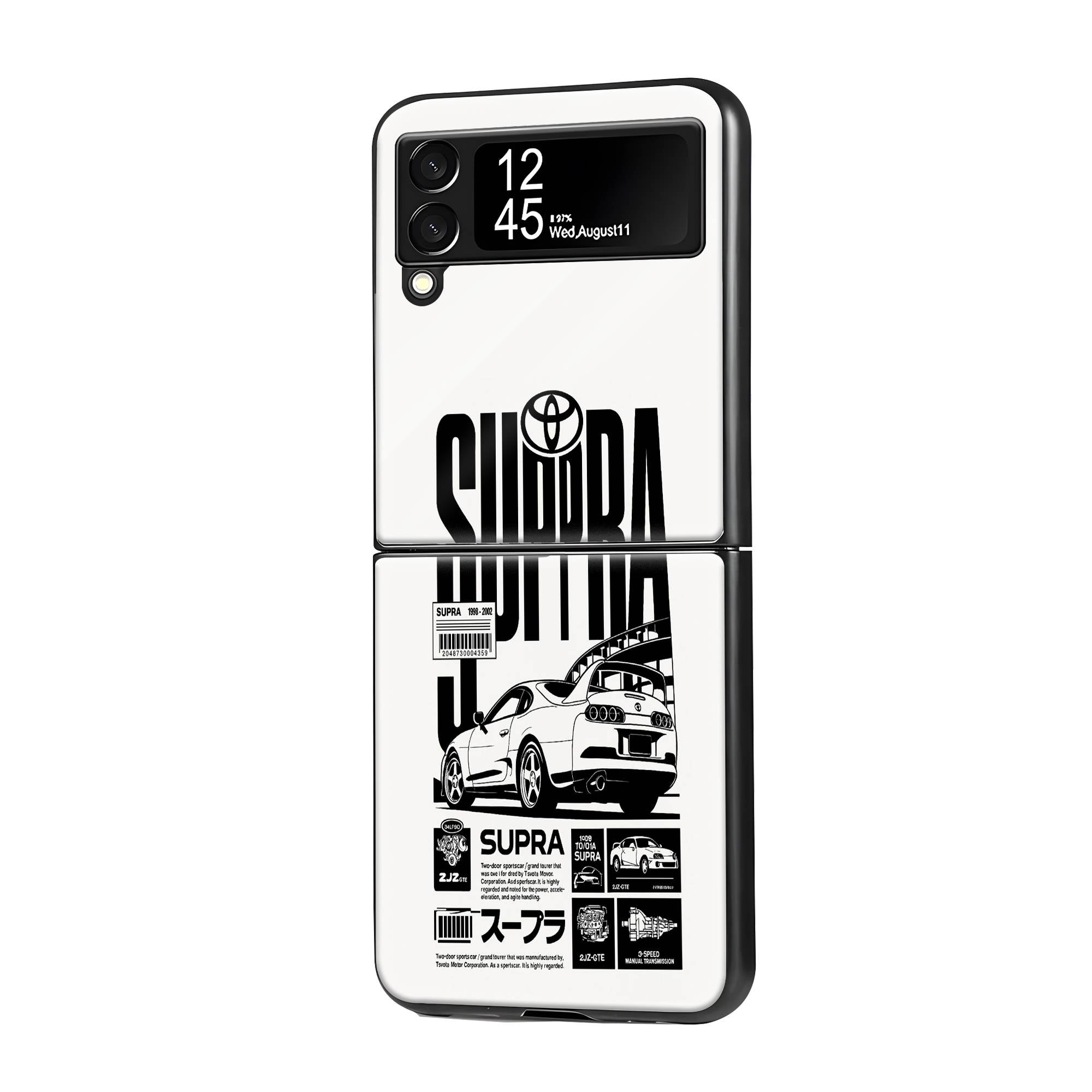Supra Stats Samsung Z Flip Glass Case image 0 Main image