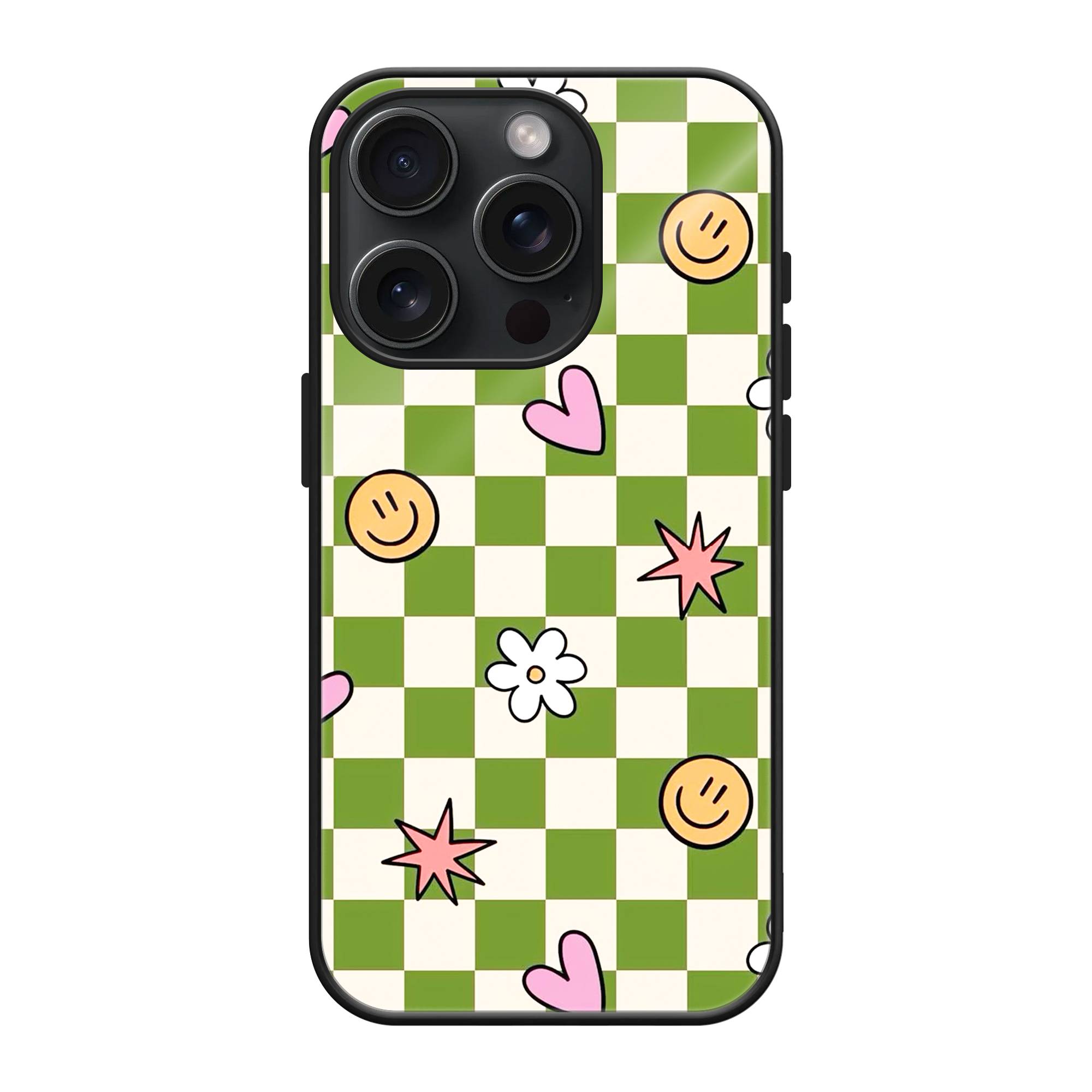 Smiley Squares Glass Case image 0 Main image