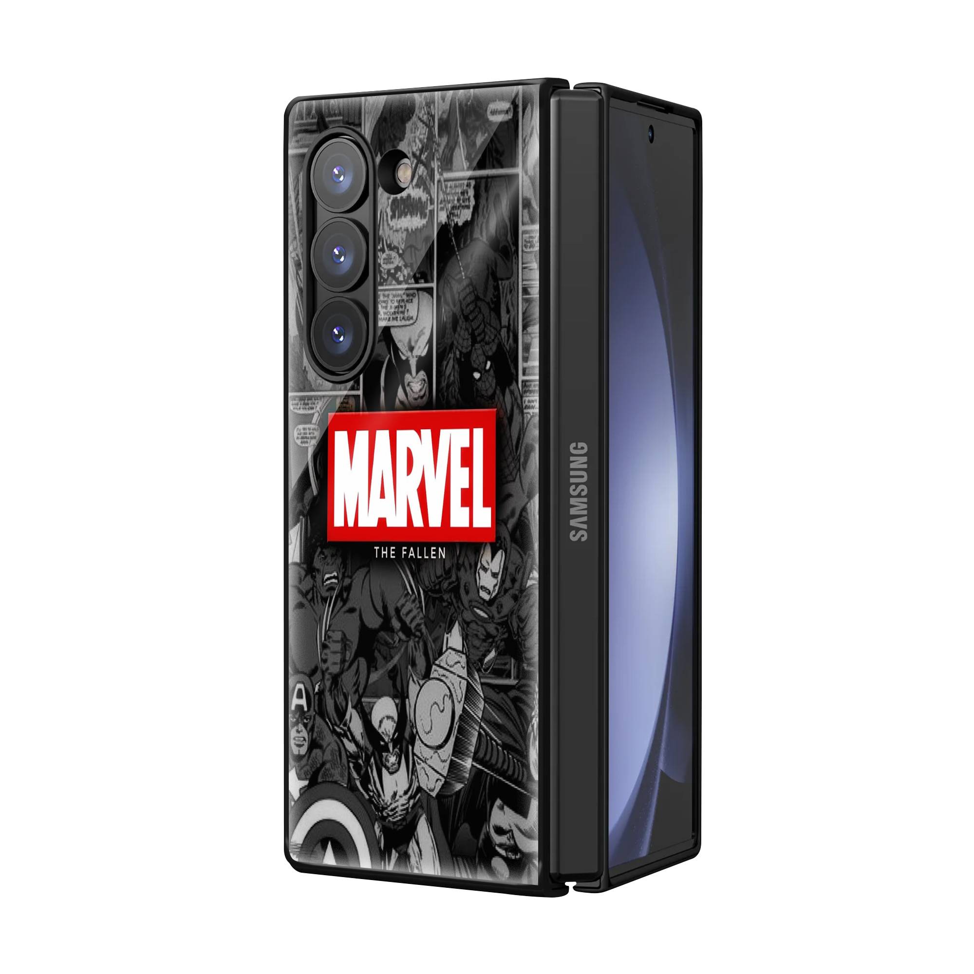 Marvel Comics Samsung Z Fold Glass Case Secondary image