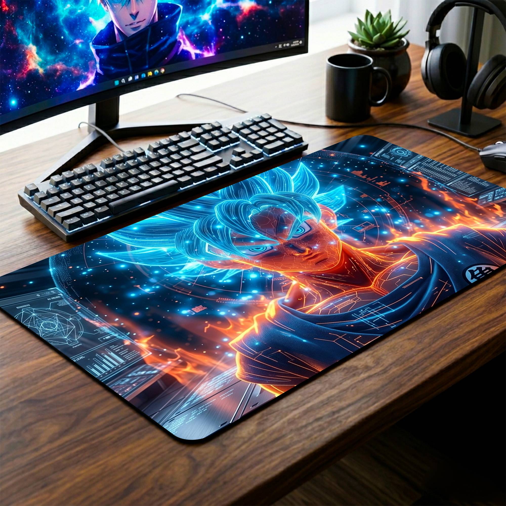 Goku Dragon Ball Desk Mat - 14 x 23 Inch image