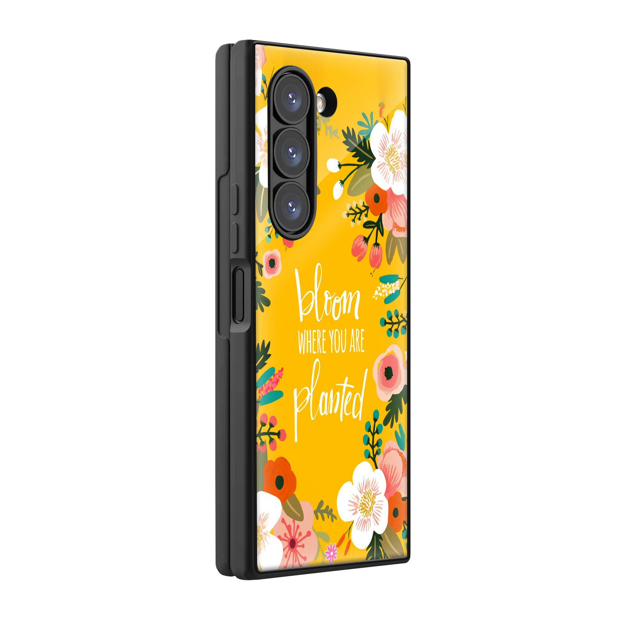Sunshine Garden Samsung Z Fold Glass Case image 0 Main image