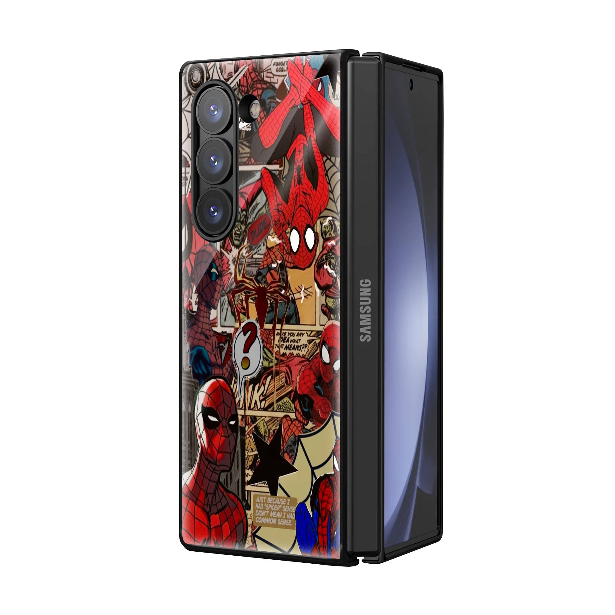Amazing Spider Man Samsung Z Fold Glass Case Secondary image