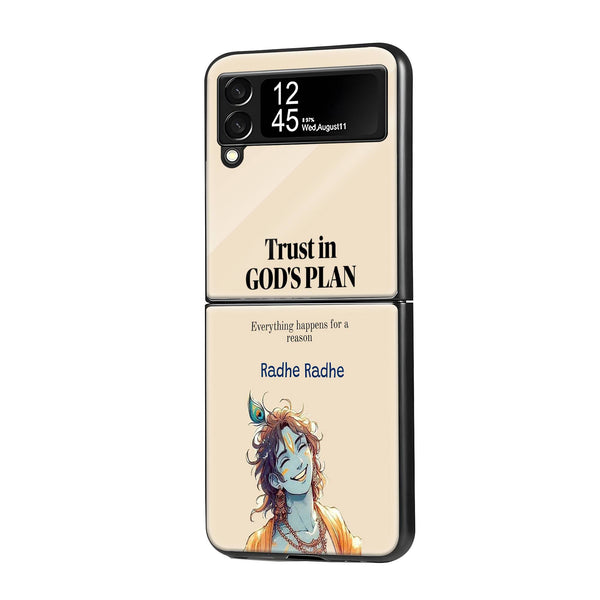Joyful Trust Samsung Z Flip Glass Case image 0