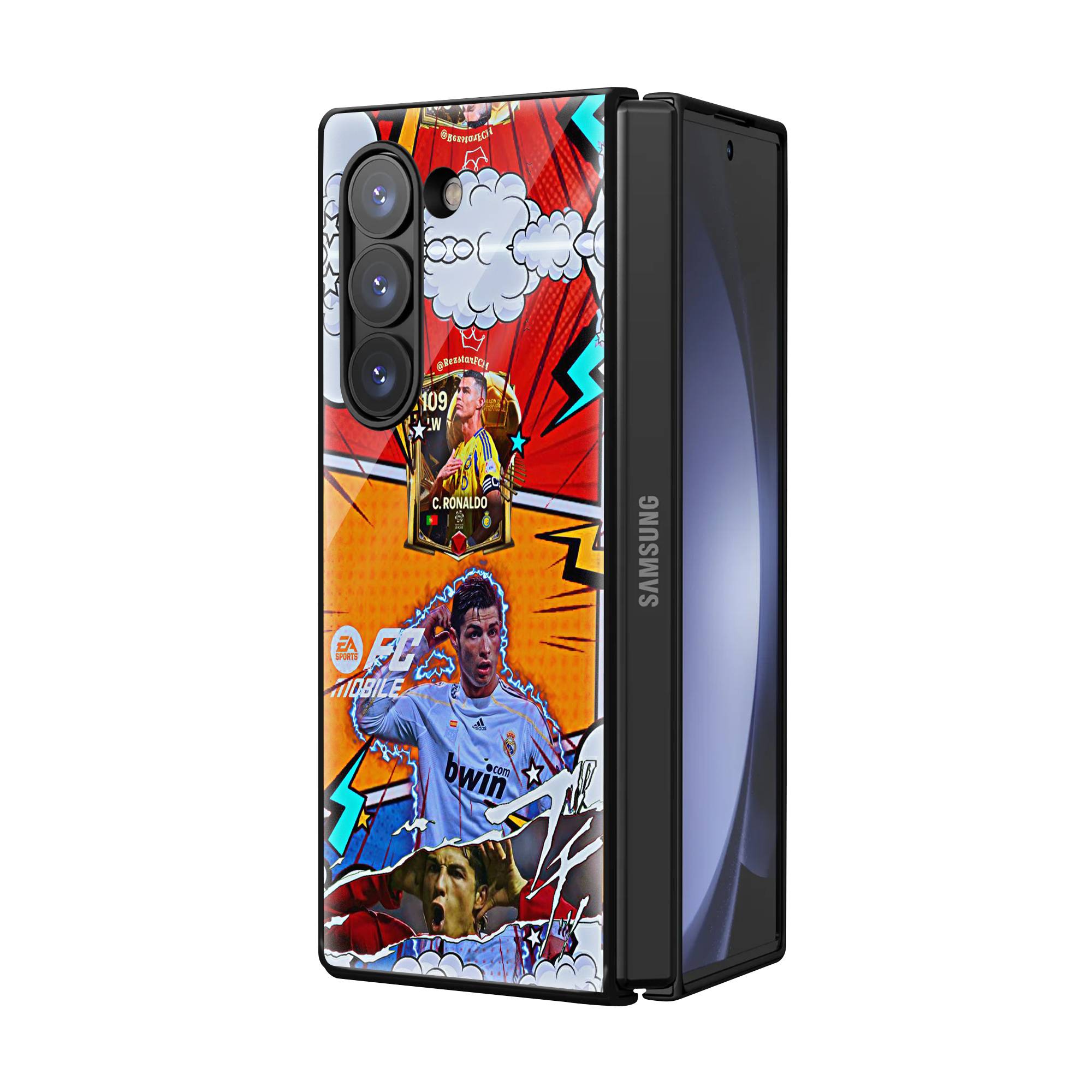 Ronaldo Samsung Z Fold Glass Case Secondary image