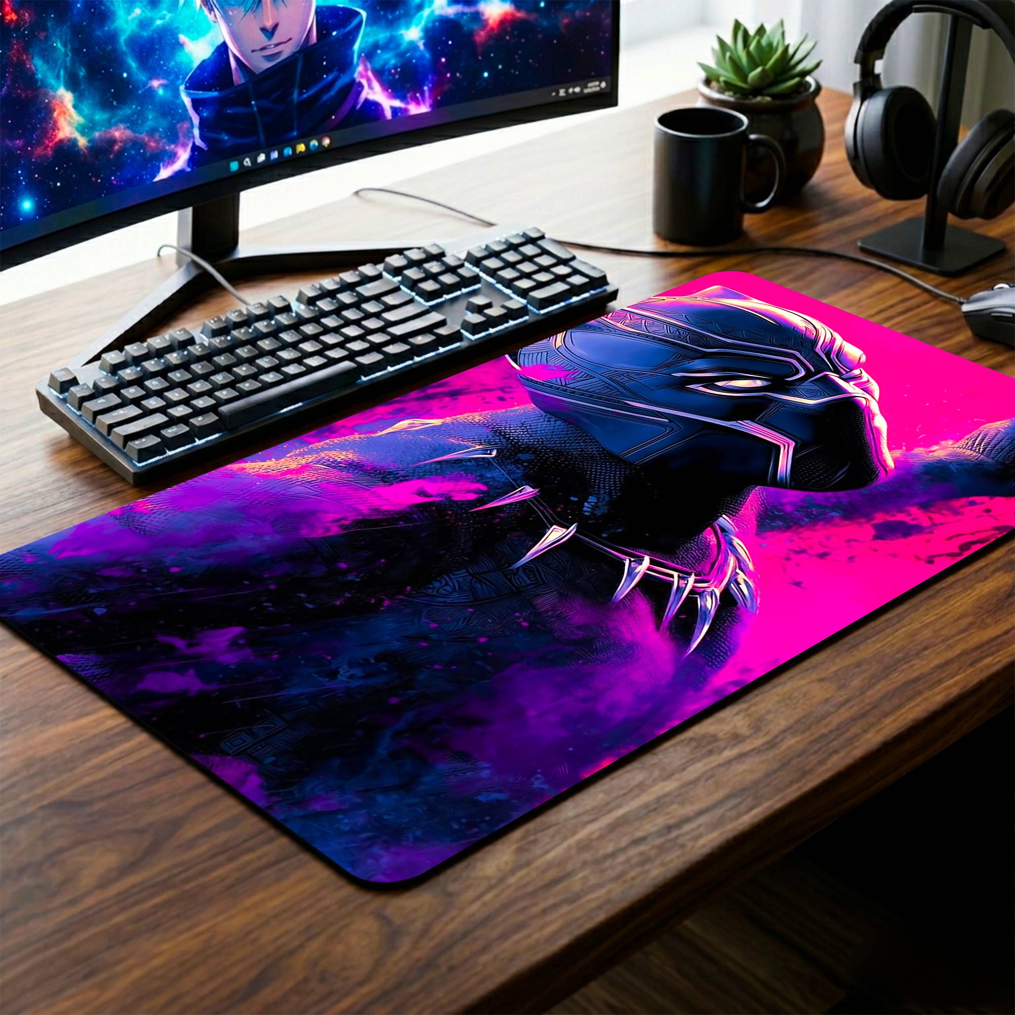 Black Panther Desk Mat - 14 x 23 Inch image