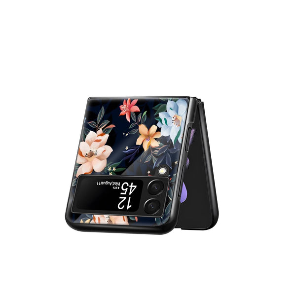Premium Vector Floral Samsung Z Flip Glass Case image 2
