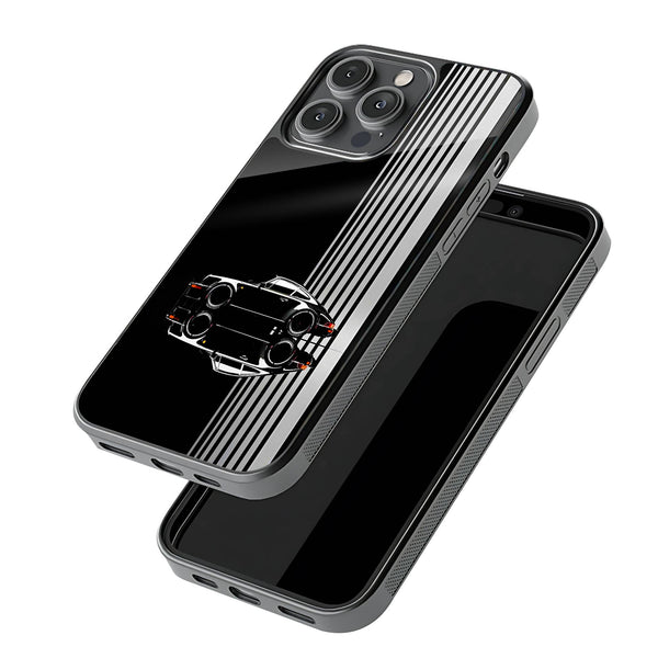 Black Porsche Glass Case image 2