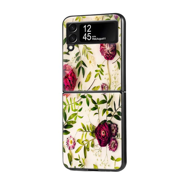 Dried Flowers Samsung Z Flip Glass Case image 0