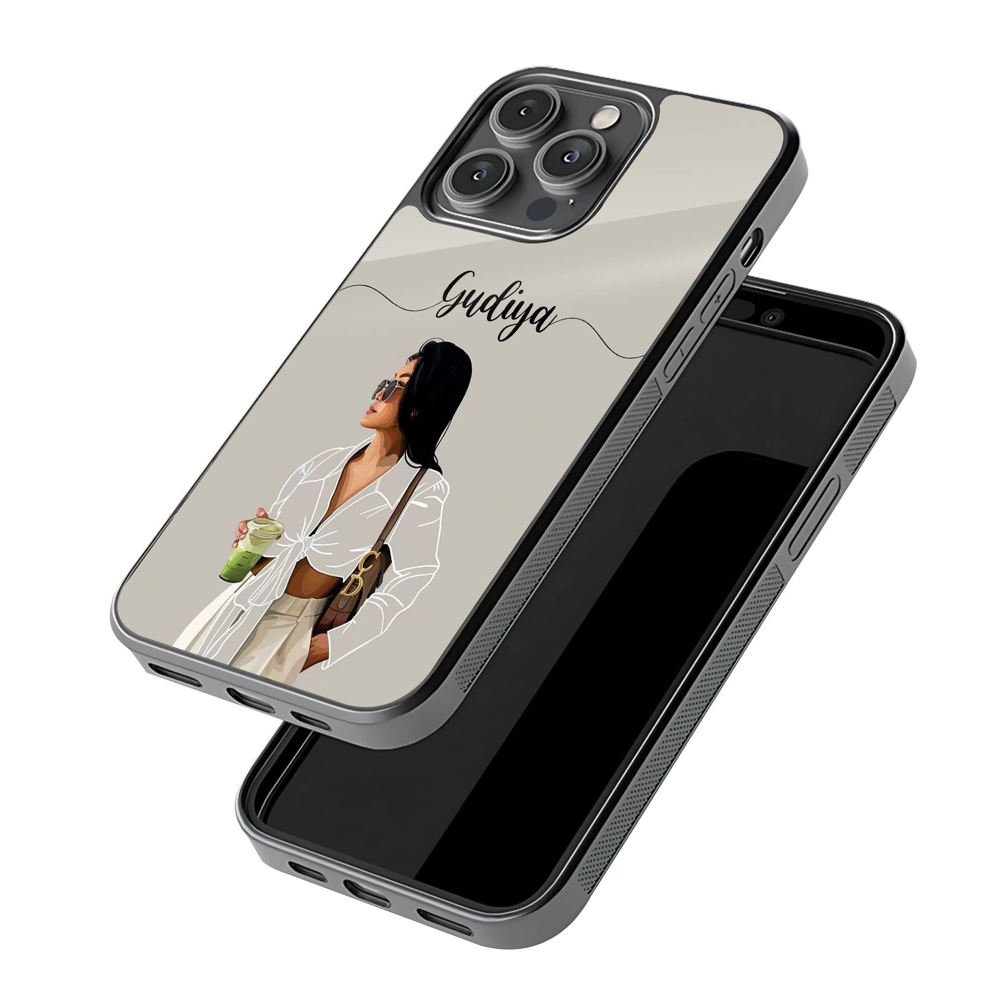 Classy Girl Glass Name Case image 2