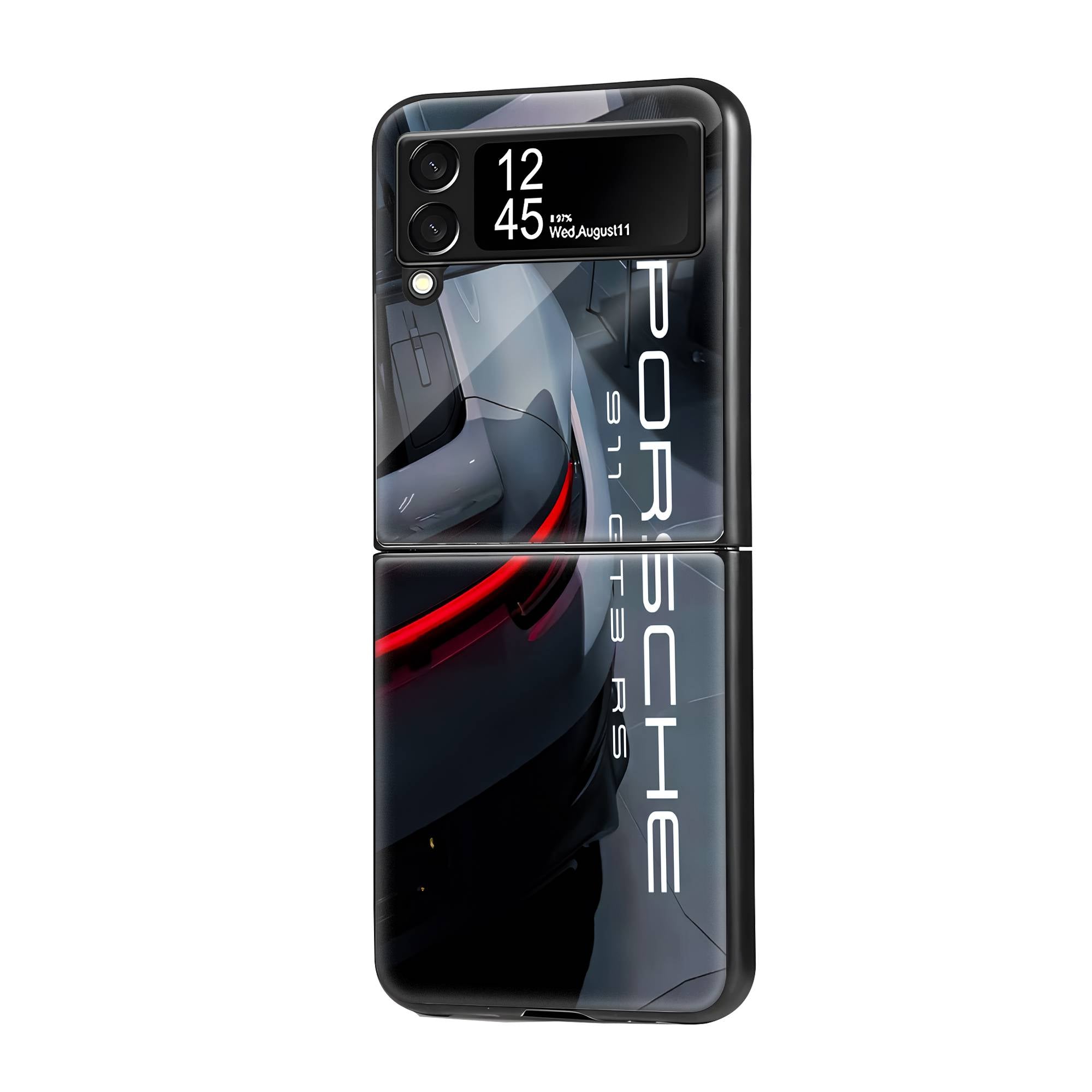 Porsche GT3 Samsung Z Flip Glass Case image 0 Main image