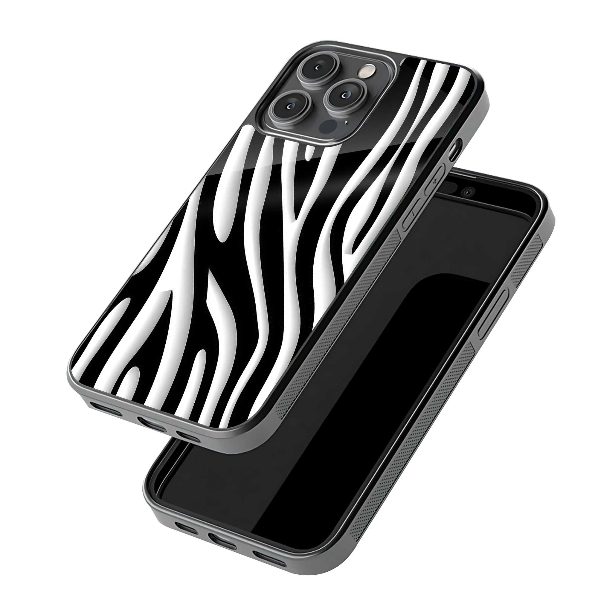 Zebra Flow Glass Case image 2