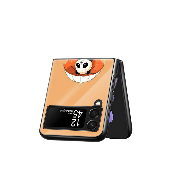 Sweet Panda Samsung Z Flip Glass Case image 2