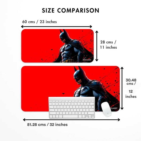 Red Batman Desk Mat image 3