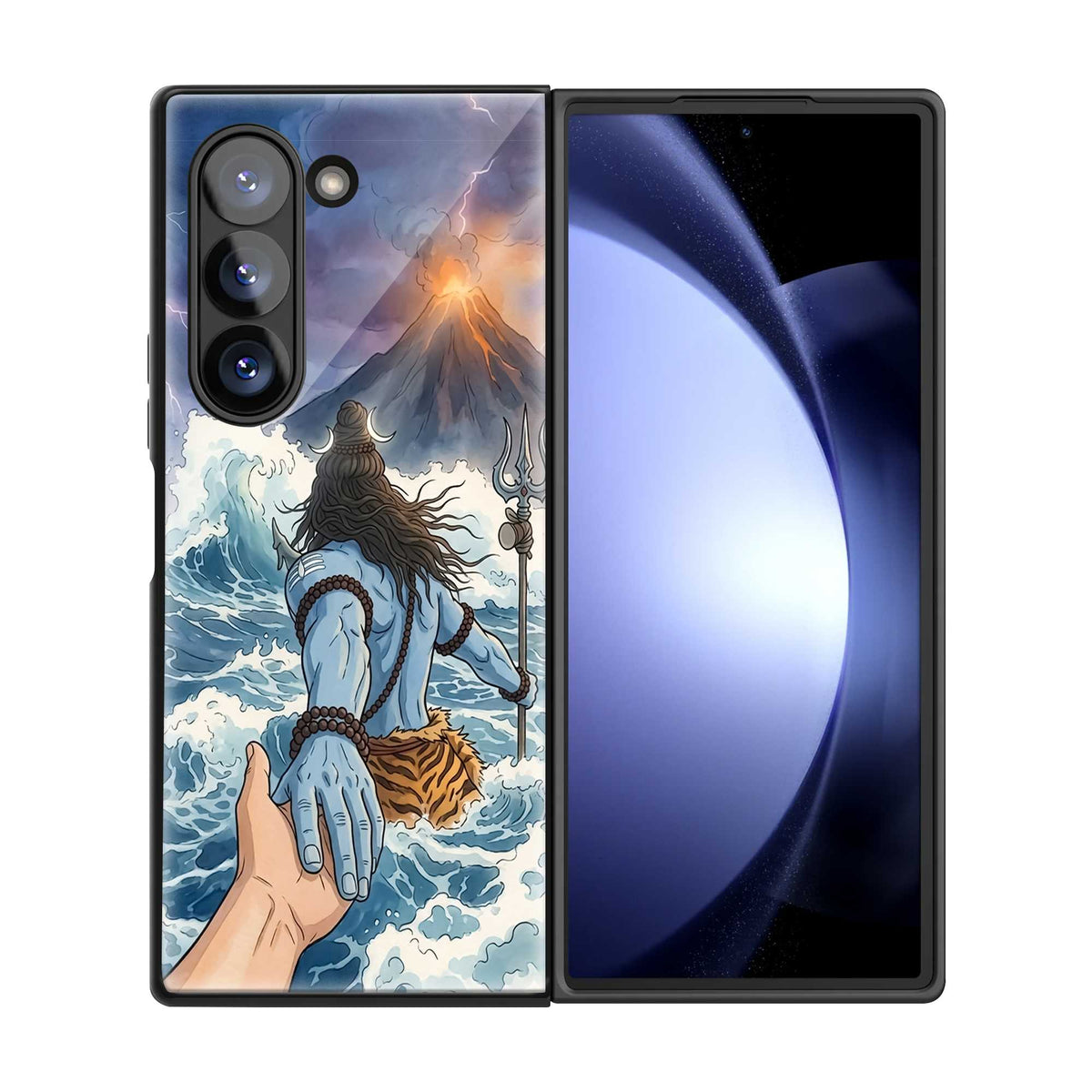 mahakal Samsung Z Fold Glass Case