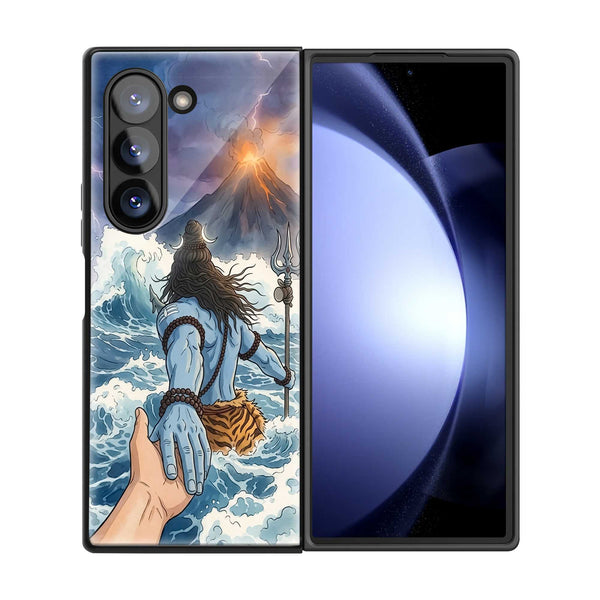 mahakal Samsung Z Fold Glass Case
