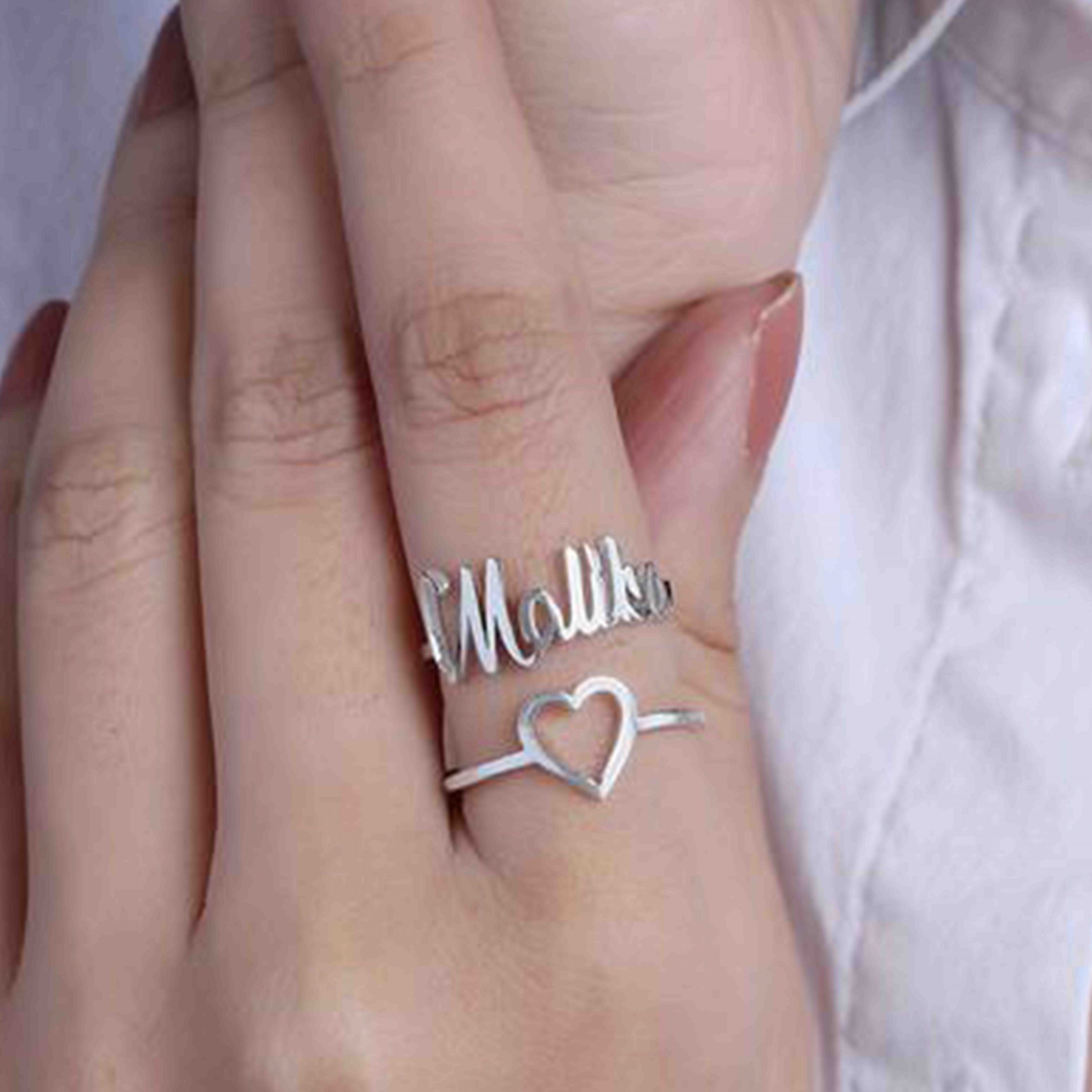 Love Word Ring CZ 925 Sterling Silver 5.9mm Size 4-10 | eBay