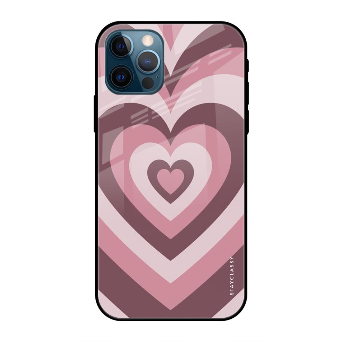 Pink and Choco Y2K iPhone 12 Pro Glass Case – Stayclassy.in