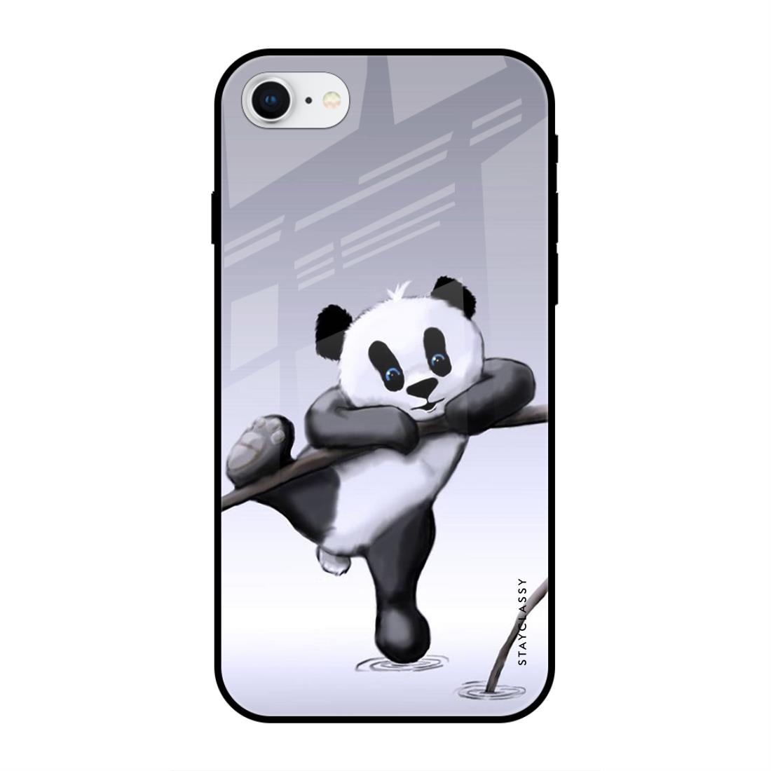 Чехол Painted Pattern для iPhone 13 Pro - Panda