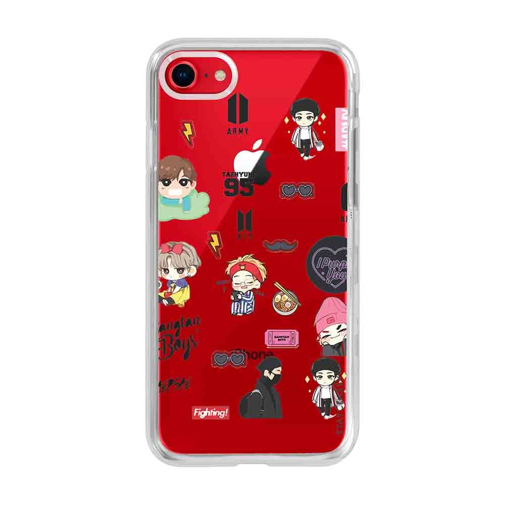 Bts Sticker iPhone 7 Clear case Stayclassy.in