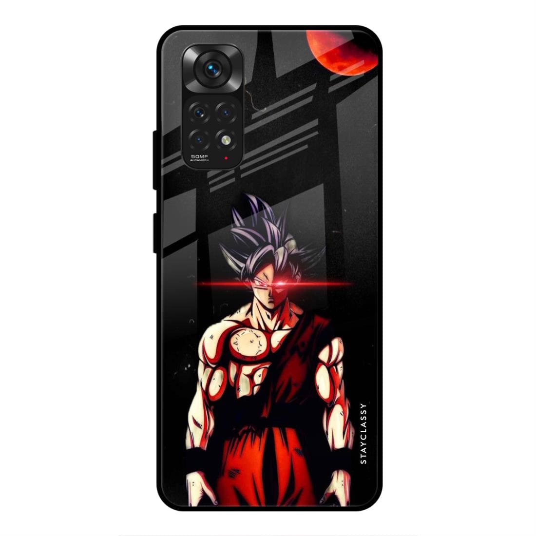 Goku Beautiful Red Moon art Xiaomi Redmi Note 11 Pro Plus 5G Glass Case ...