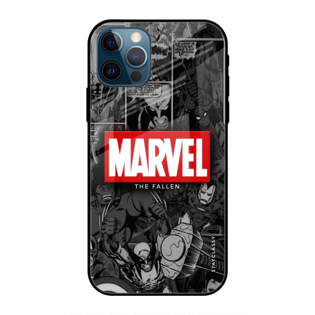 Marvel Comics iPhone 12 Pro Glass Case – Stayclassy.in