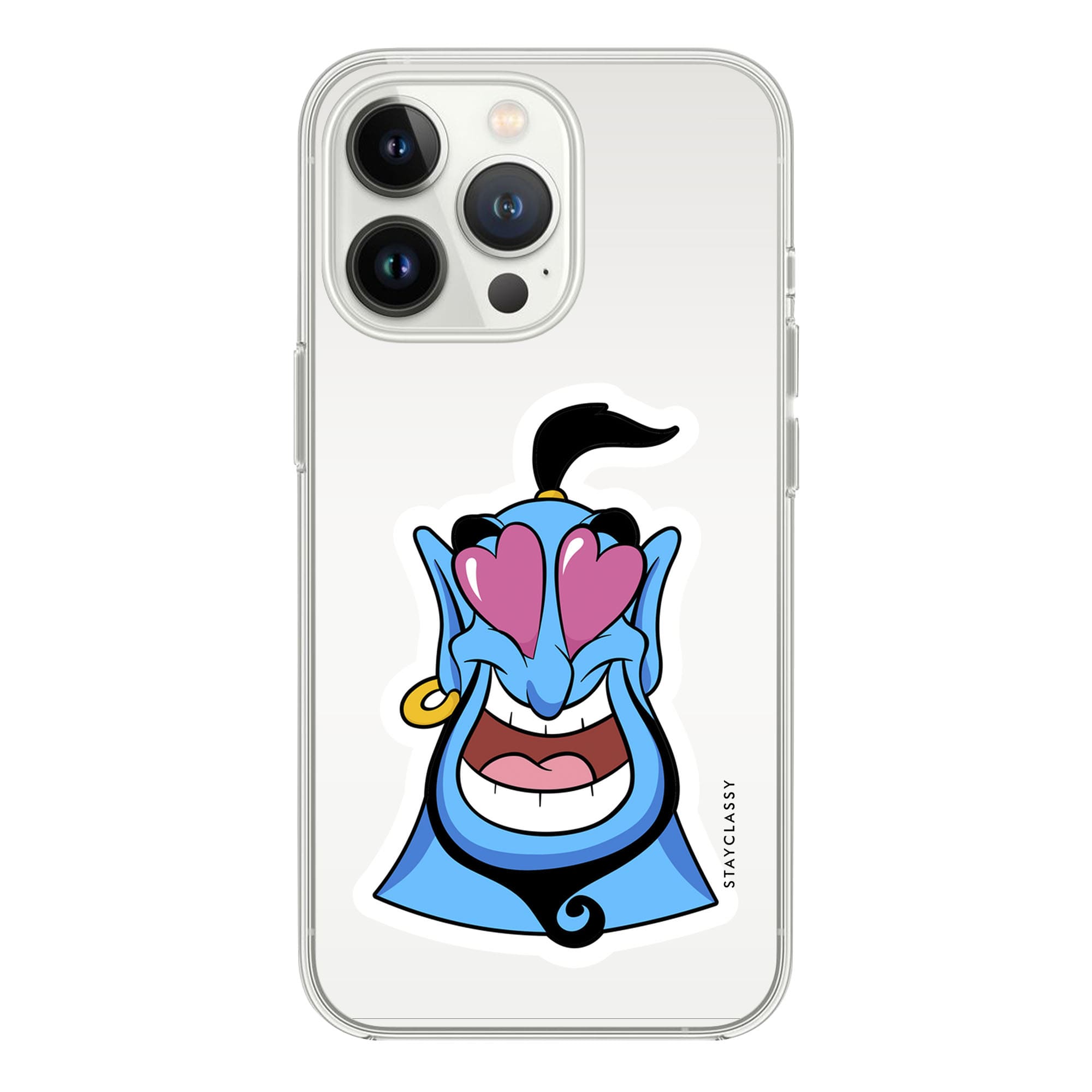 Aladdin Genie Fall in Love iPhone 15 Pro Max Clear Case