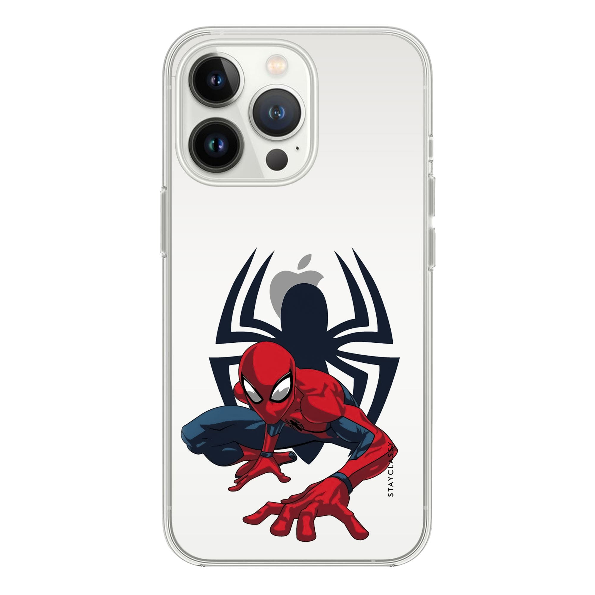 Spider Man iPhone 13 Pro Max Clear Case Stayclassy.in