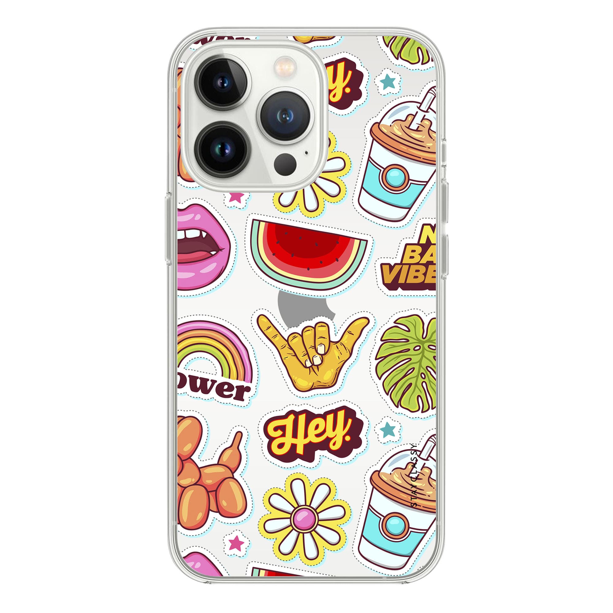 Sticker Collection iPhone 15 Pro Clear Case