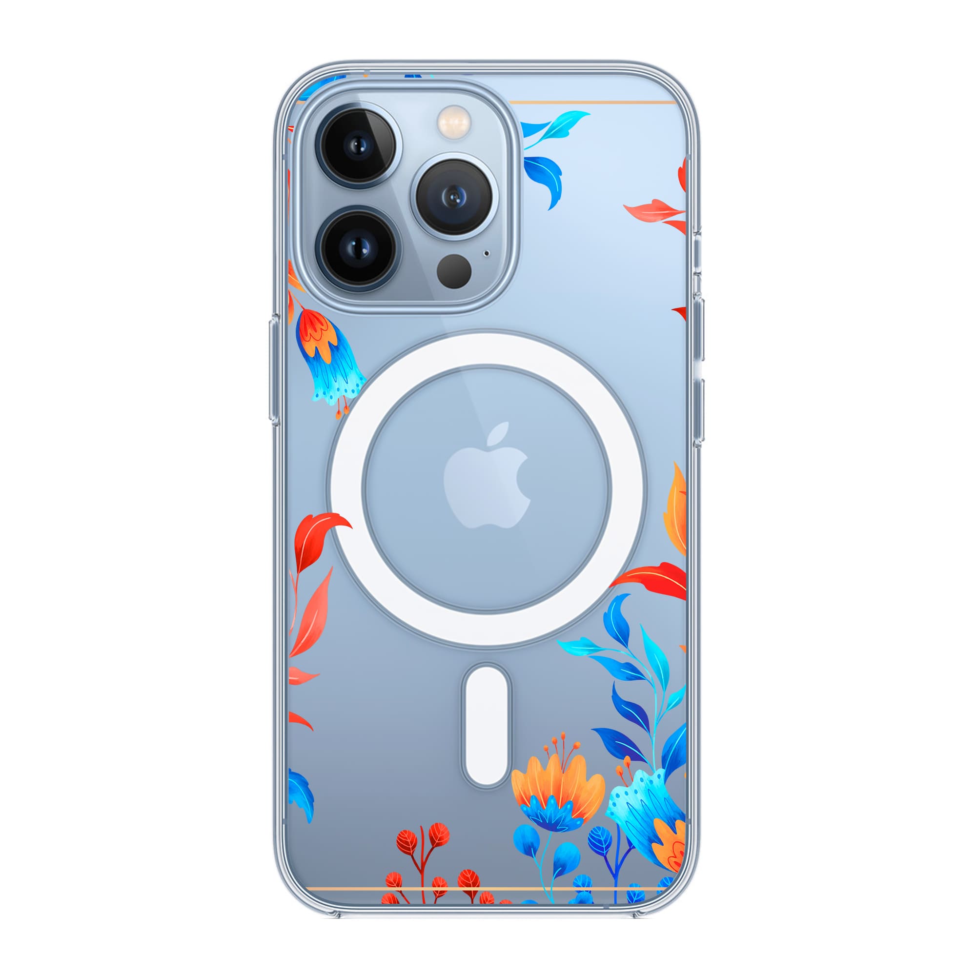 Abstract Blue Plant iPhone 13 Pro Magsafe case – Stayclassy.in
