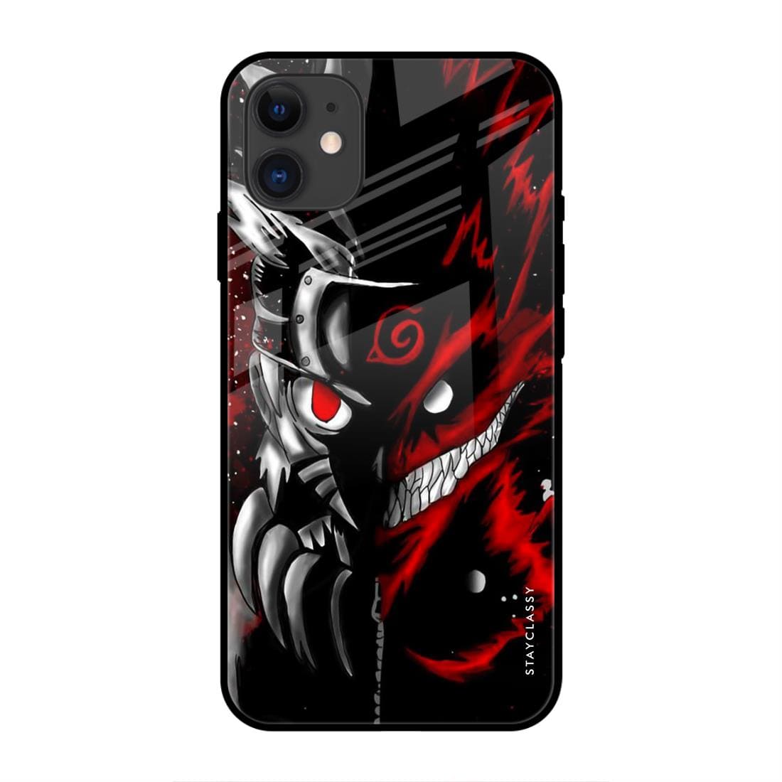 Naruto Kurama iPhone 11 Glass Case Stayclassy.in