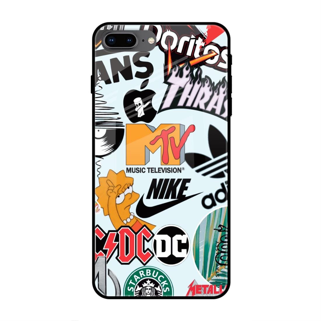 Aesthetic Logo Art iPhone 8 Plus Glass Case