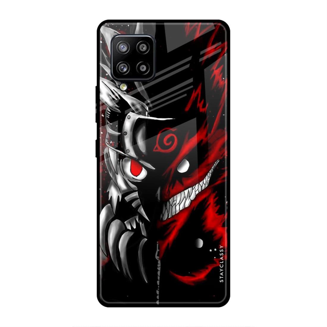 Naruto Kurama Samsung F22 Glass Case Stayclassy.in