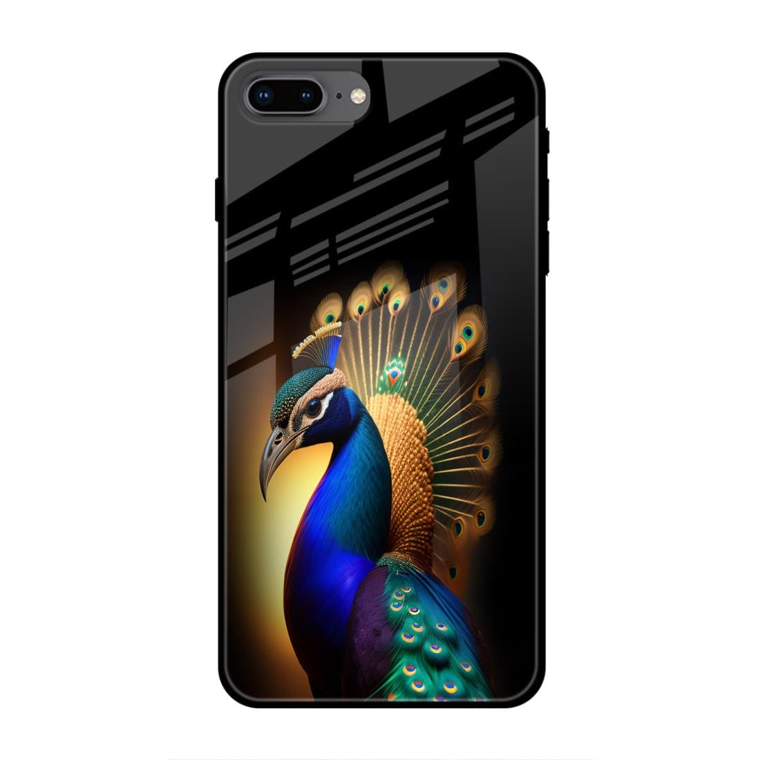 Peacock Portrait iPhone 7 Plus Glass Case – Stayclassy.in