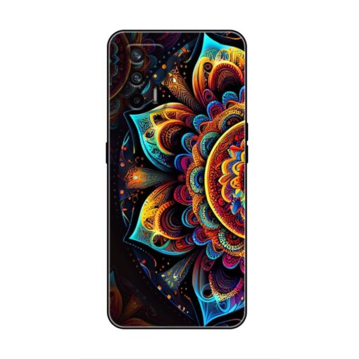 Colorful Mandala Pattern Realme GT 5G Silicone Case