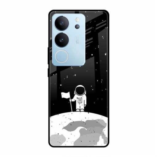 Astronaut on Moon Vivo V29 Glass Case