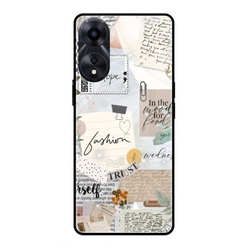 Love yourself Oppo A58 4G Glass Case