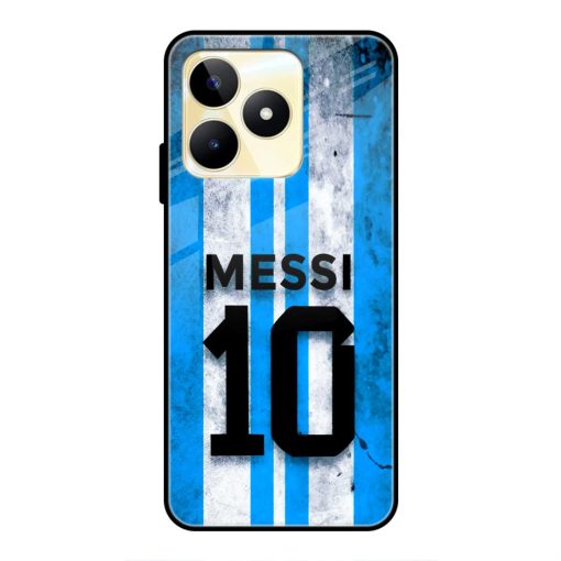 Messi Argentina Realme Narzo N53 Glass Case