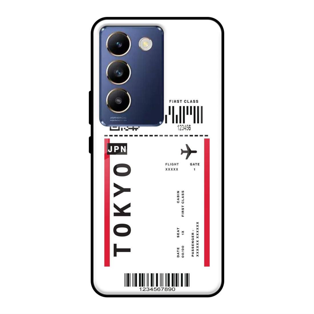 Tokyo Boarding Pass Vivo T3 5G Glass Case – Stayclassy.in