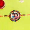 Custom Colourful Diamond Photo Rakhi